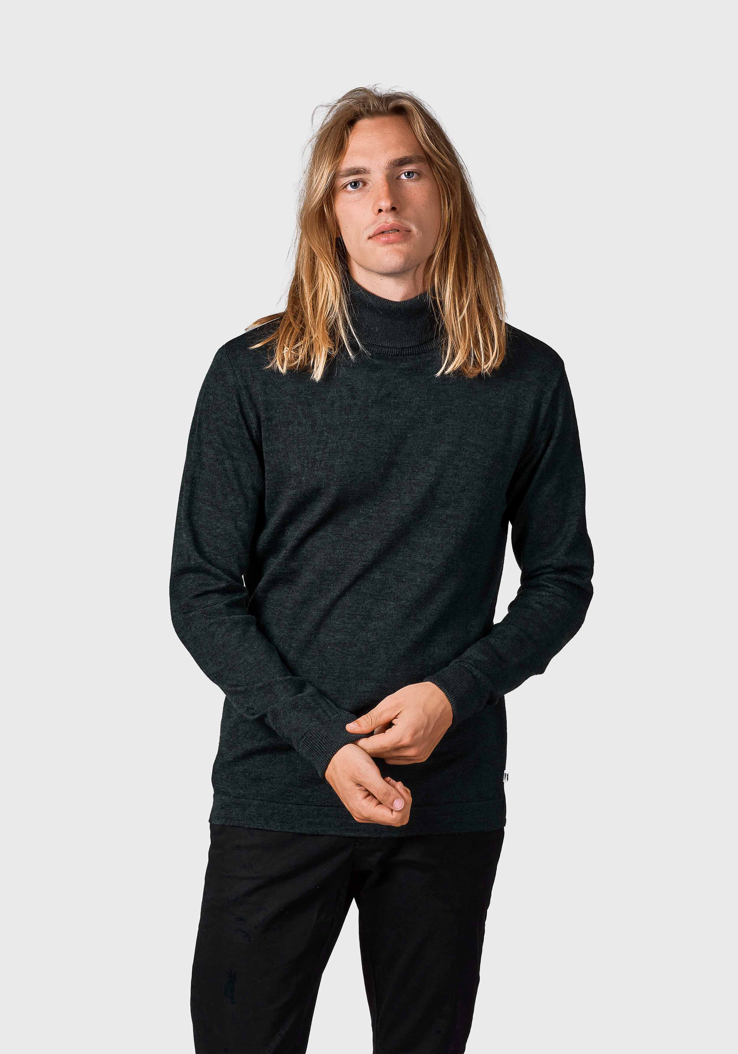 Klitmøller Collective Merino-Rollkragenpullover Anders Knit Olive