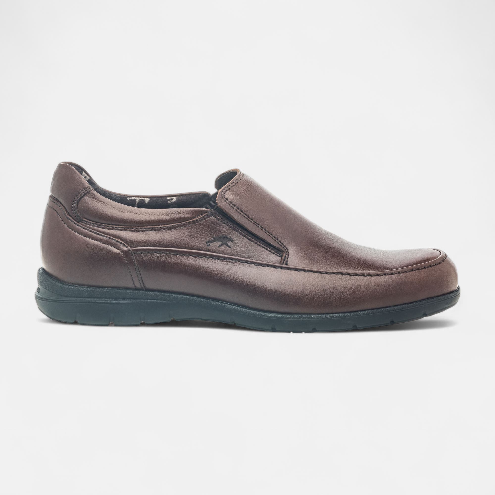 Mocassins pieds sensibles Homme en cuir marron