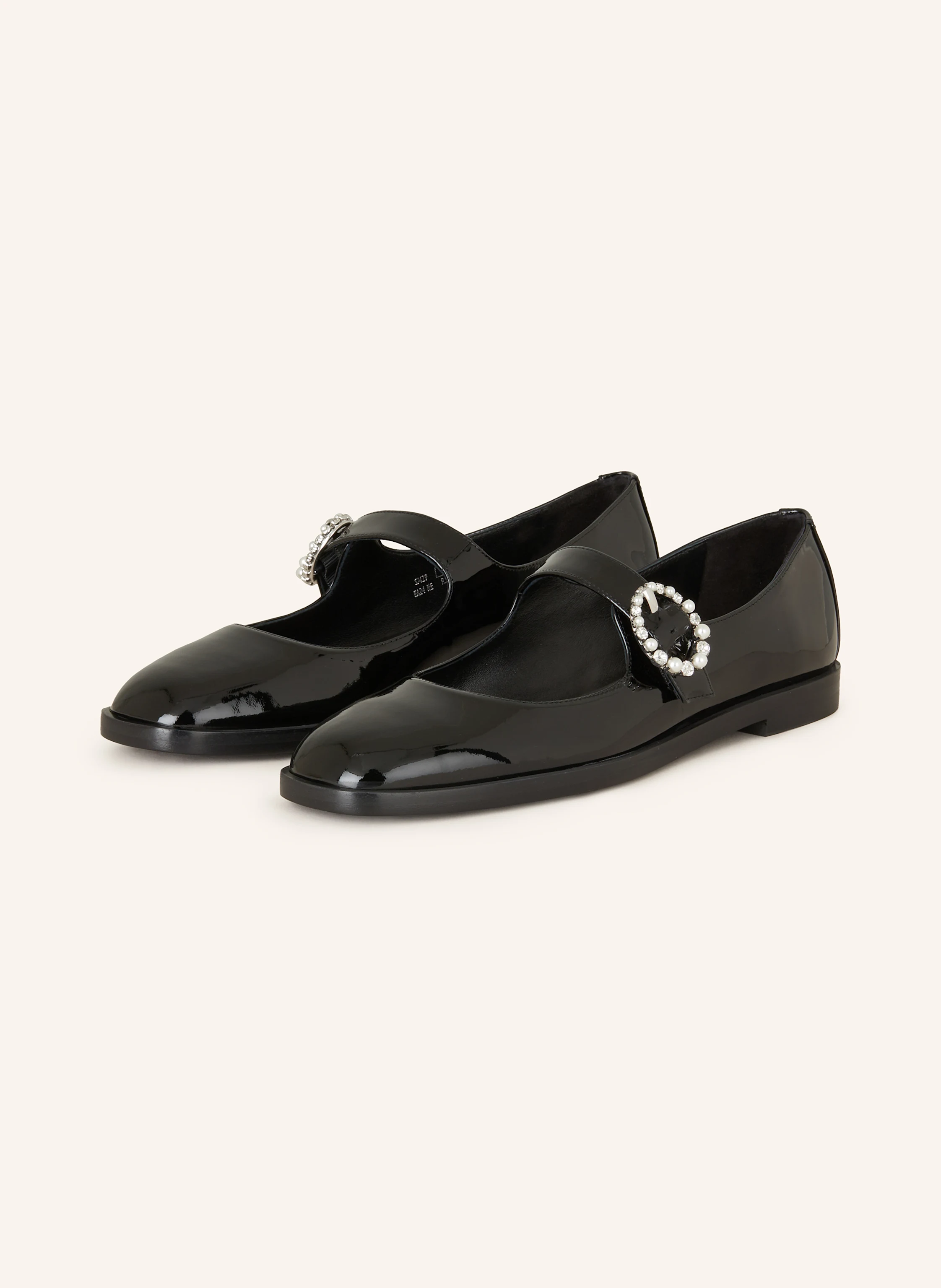 STUART WEITZMAN Mary-Jane-Ballerinas LORALEI mit Schmucksteinen