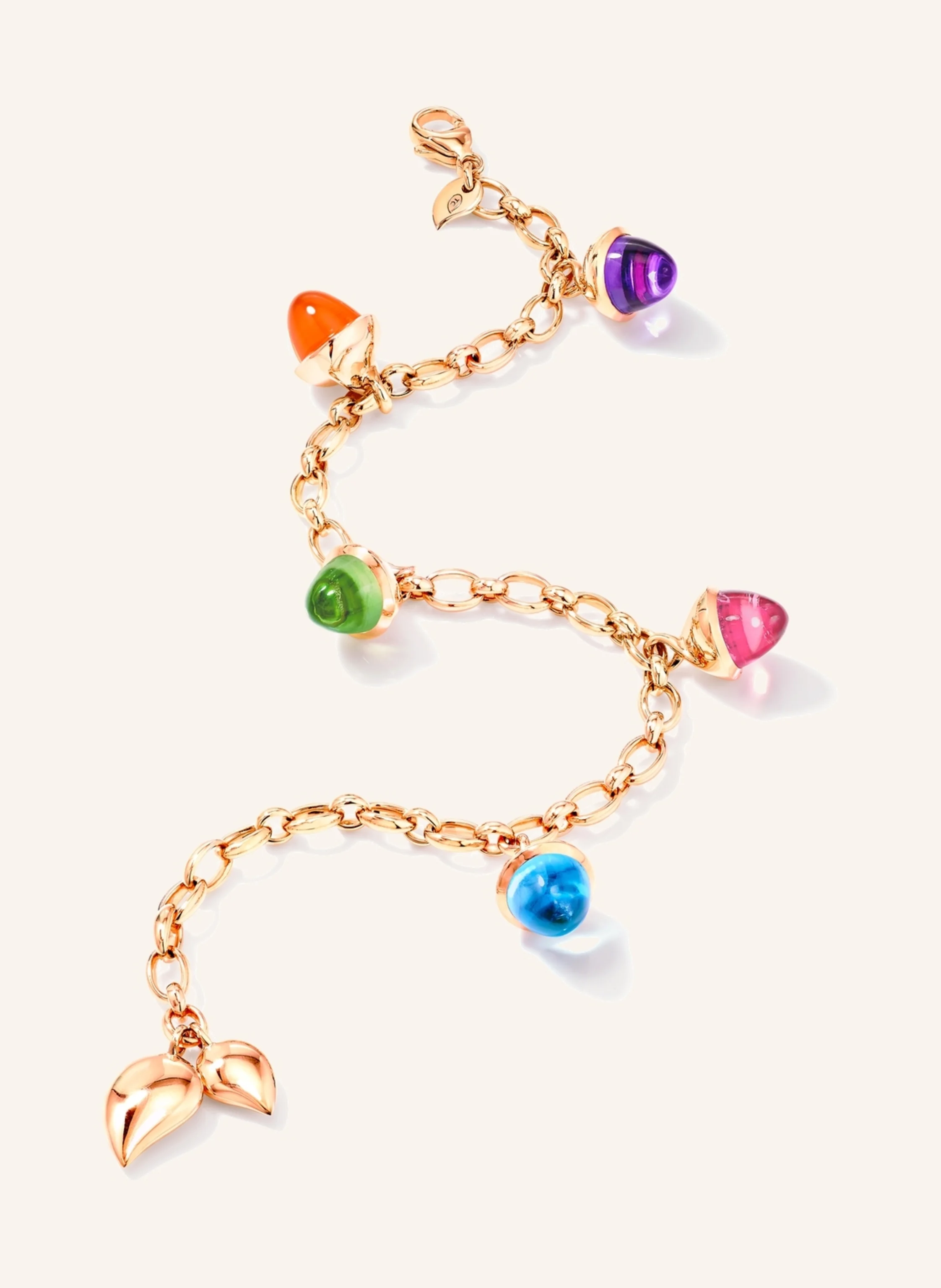 TAMARA COMOLLI Armband MIKADO FLAMENCO CANDY aus 18 Karat Roségold und Edelsteinen