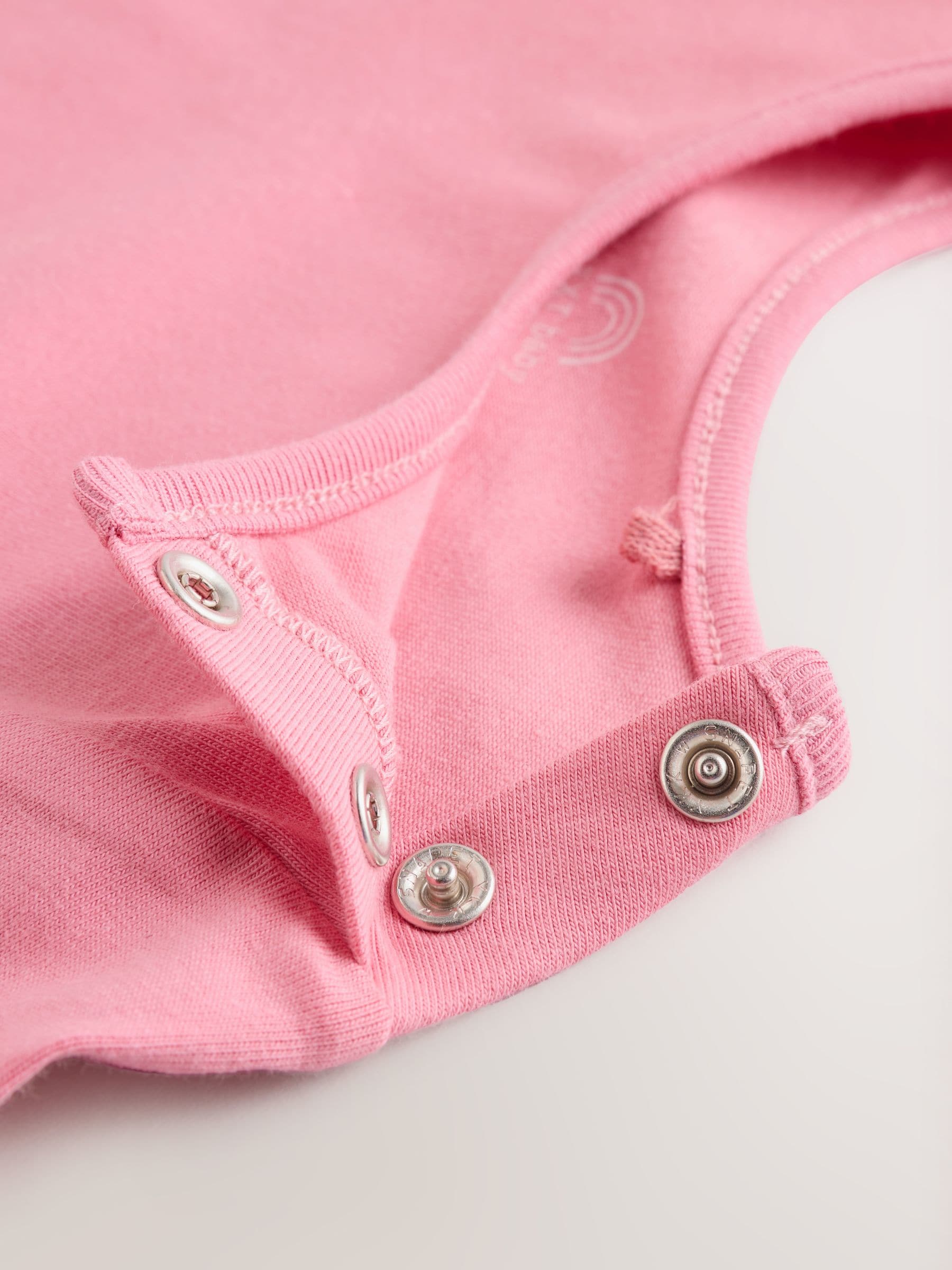 Cream / Pink Character - Babyset van tuinbroek en rompertje, tweedelig (0mnd-3jr)