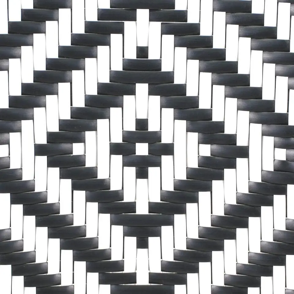 CASPRI - Tuintafel - Wit/Zwart - 80 x 80 cm - PE rotan