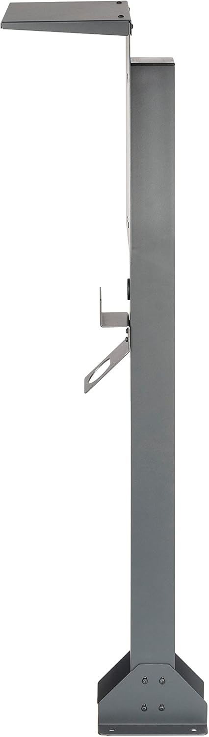 Universeller Hochwertiger Wallbox-Standfuß aus Aluminum mit Dach und EV kabelhalter (Aluminum, Anthrazit, Dach)