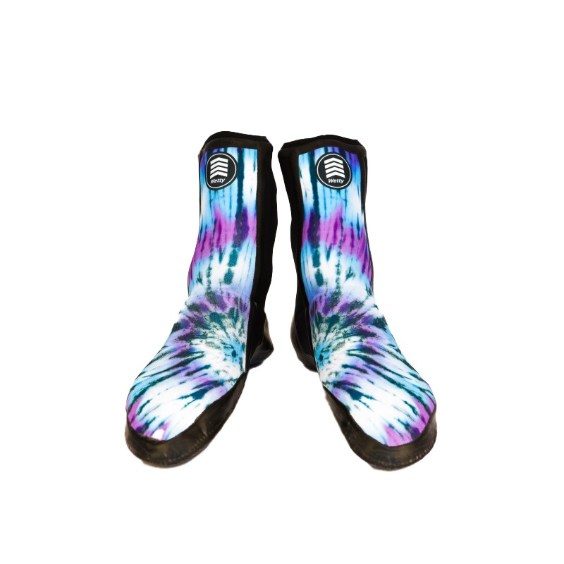 Wetty Chaussons Warrior 5 mm Polaire - Tie Dye 8.5 US / 41 Eur