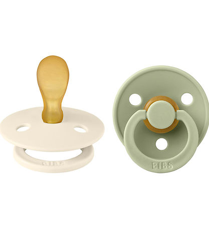 BIBS Colour Schnuller - 2er-Pack - Gr. 2 - Symmetrisch - Ivory/S