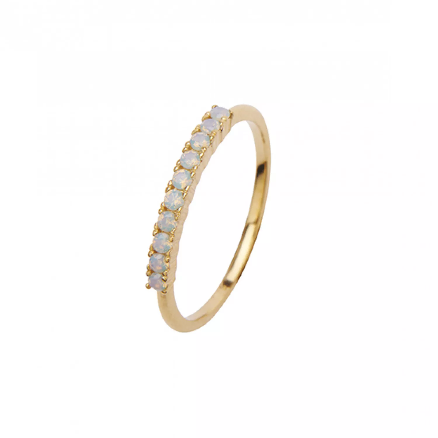 Pico Fineley Crystal Mint Ring 24 kt. Forgyldt Sølv N04002-Mint