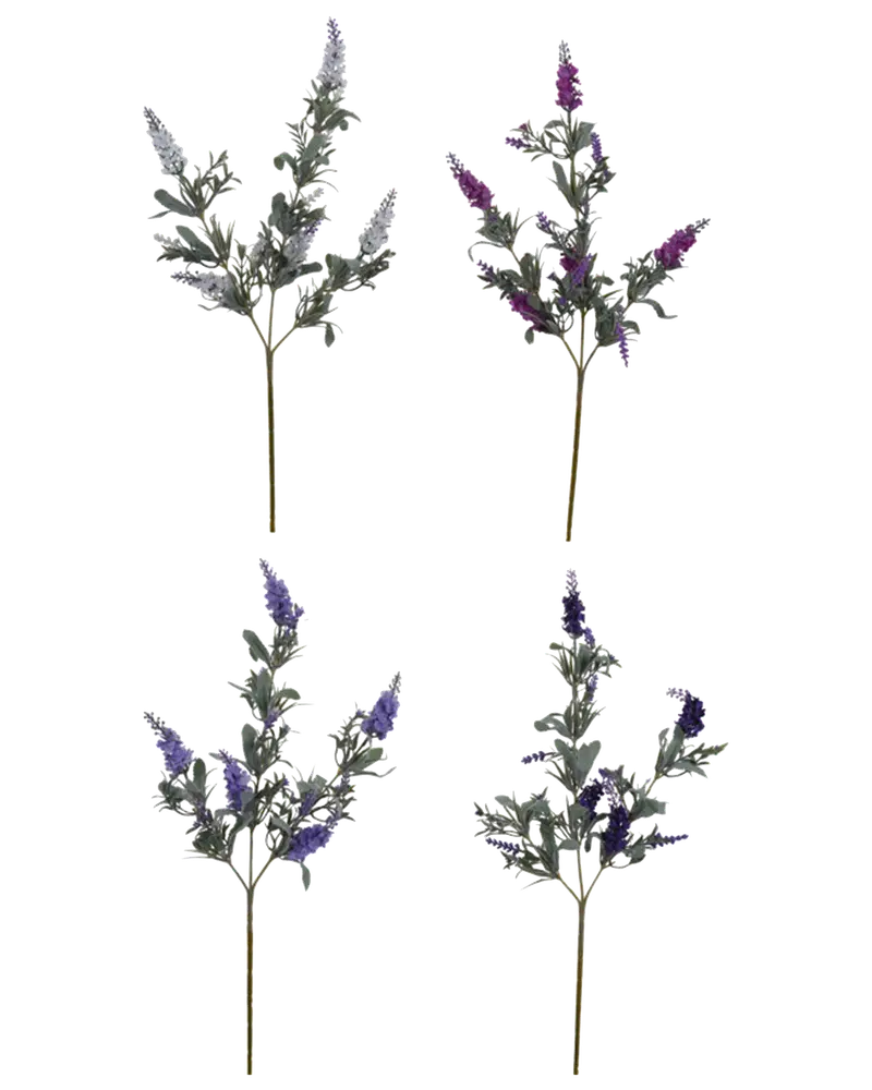 Lavendelblomst H. 68 cm -assorterede farve