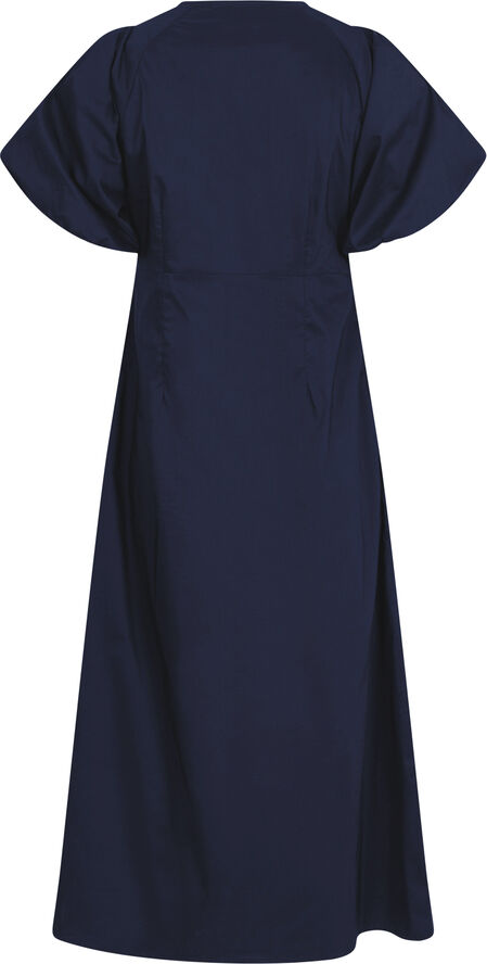 Neo Noir Illana Poplin Dress Navy