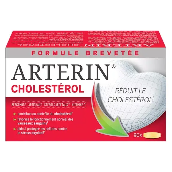 Arterin Cholestérol Avec Actifs d'Origine Naturelle 90 Comprimés