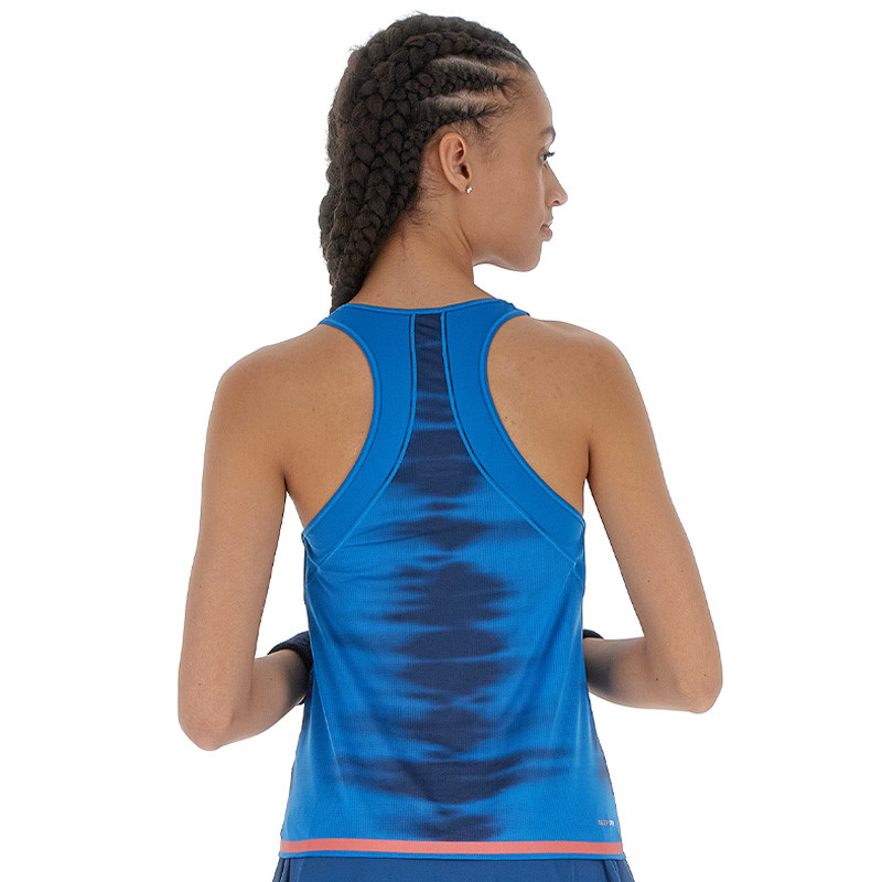 Débardeur de tennis femme Lotto D1 Tech bleu