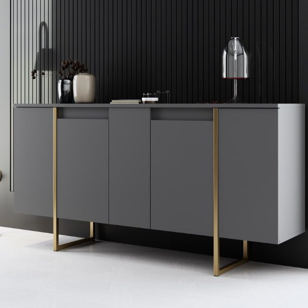 Emob - Woody Fashion Console - Dressoir - Goud - MDF - 18mm Dikte