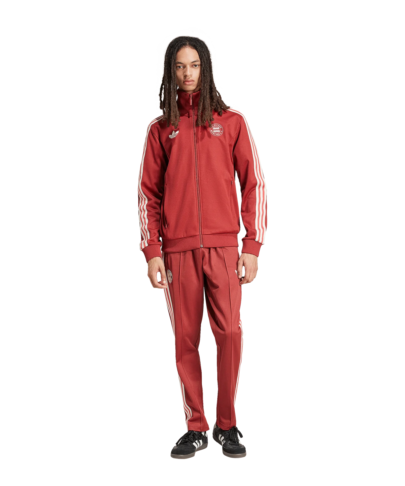 adidas Originals FC Bayern München Beckenbauer Trainingsjacke Rot