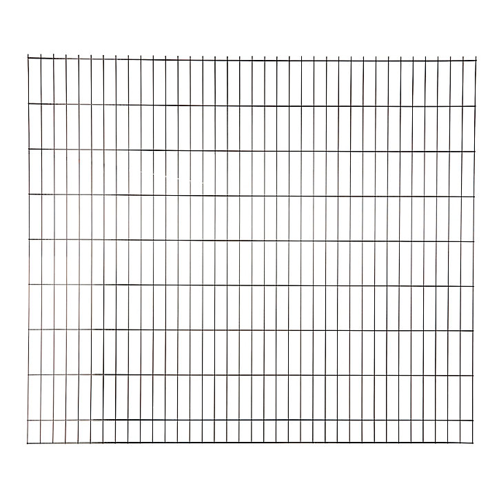 Panneau de clôture grillagée premium noir 200 x h.173 cm