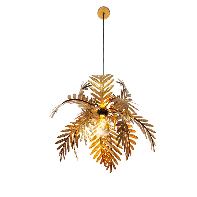 Vintage hanglamp goud veren - Botanica