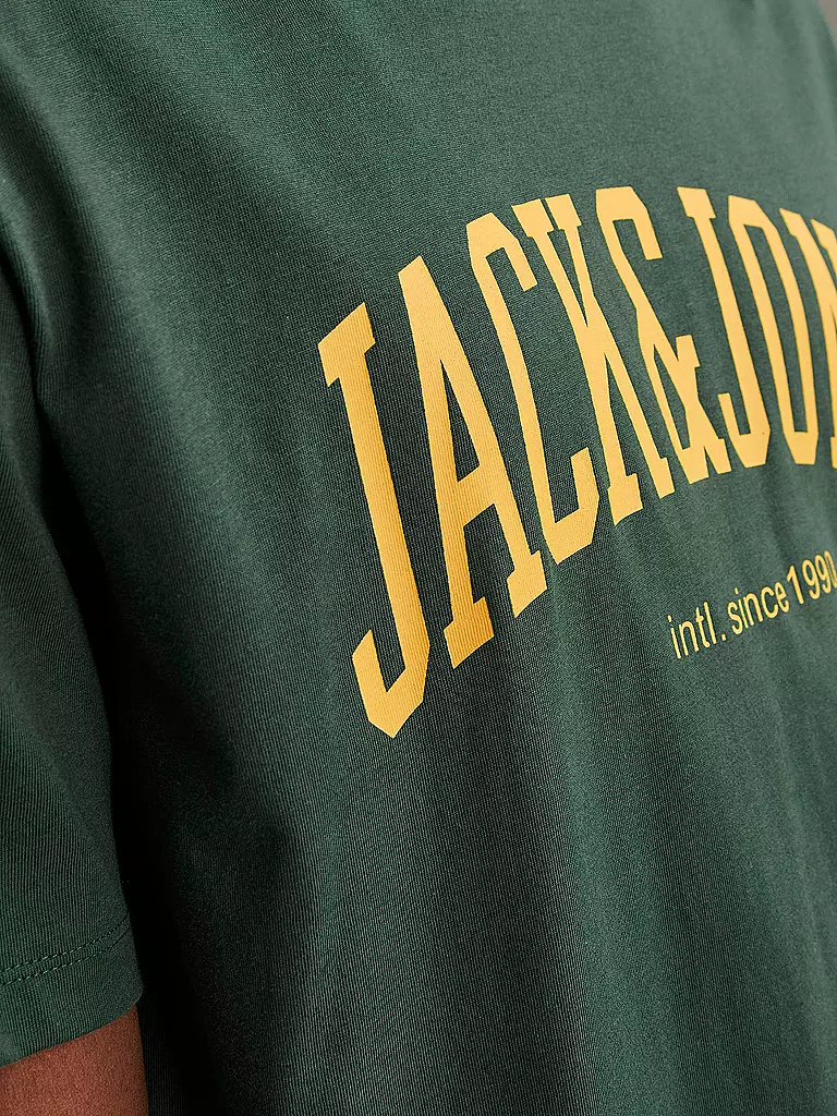 JACK & JONES T-Shirt  JJEJOSH dunkelgrün
