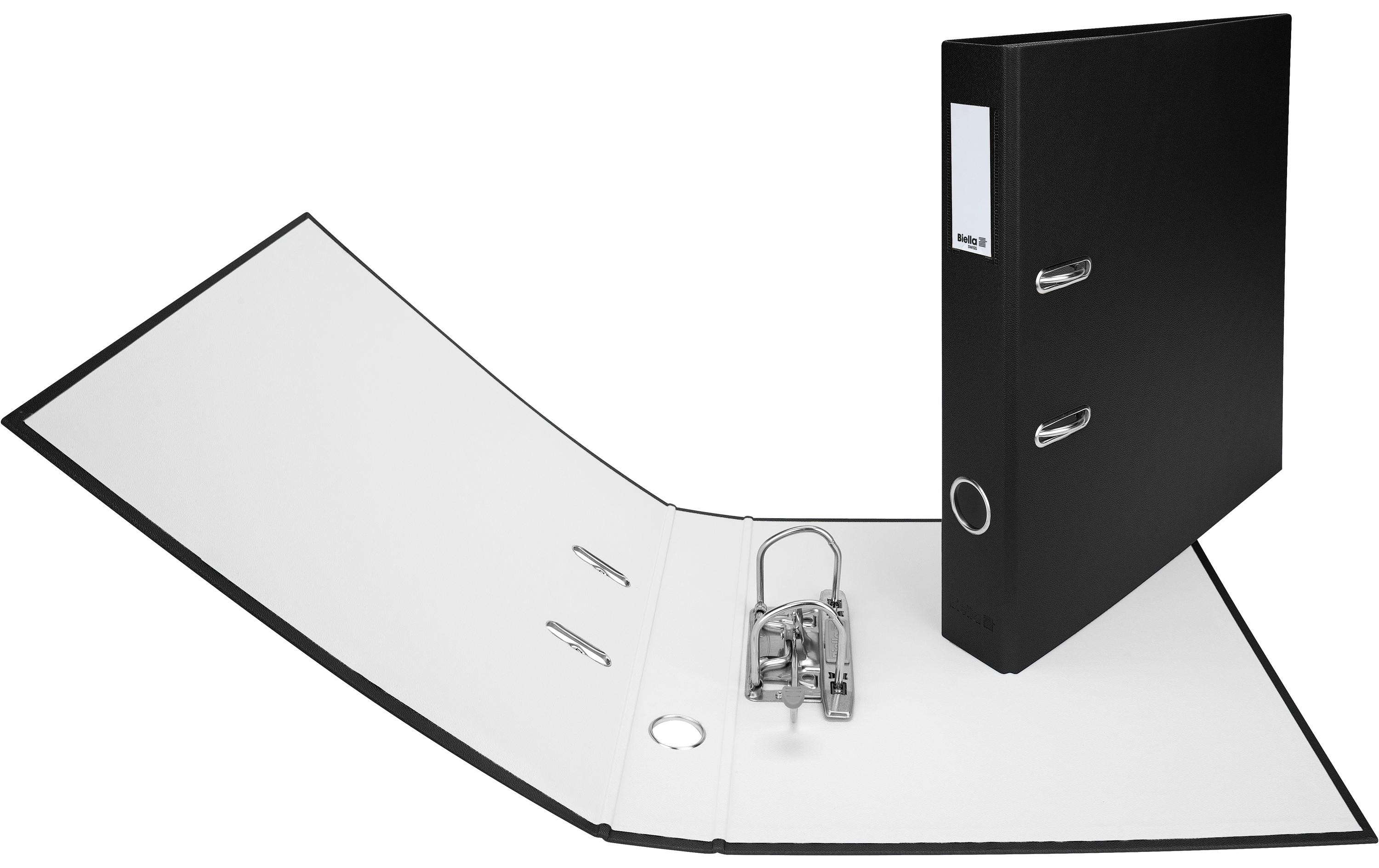 Ordner Plasticolor A4 4 cm, SchwarzOrdner mit Strong-Mechanik