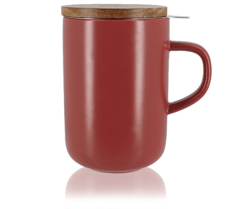 Tisani&egrave;re en gr&egrave;s 48Cl avec filtre en inox et couvercle en bois-OGO - Juliet Bordeaux