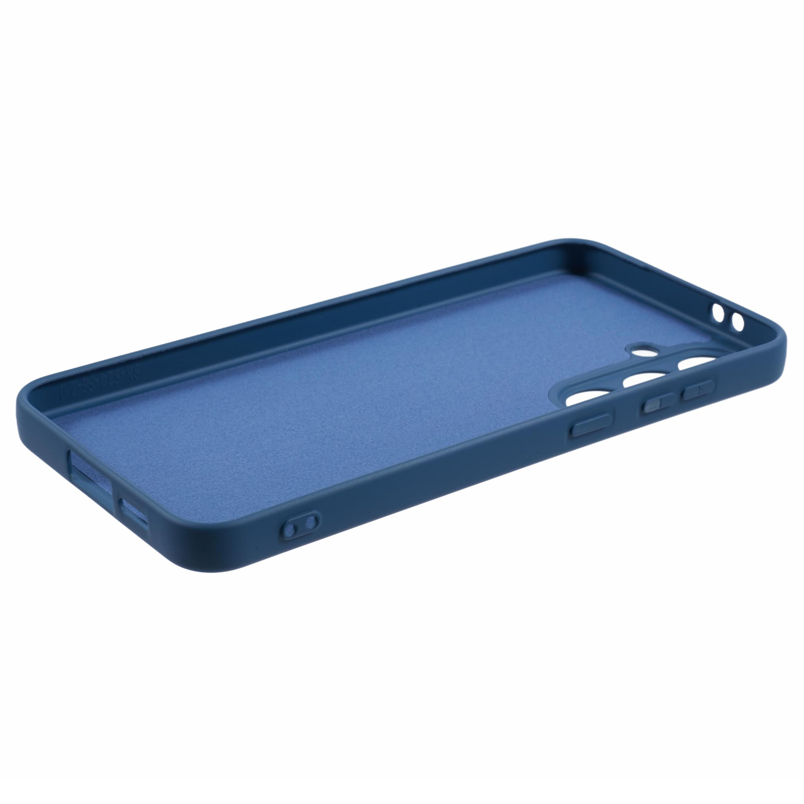 Samsung Galaxy S24 FE Gummi Case Hülle mit Kameraschutz - Dunkelblau (Matt)