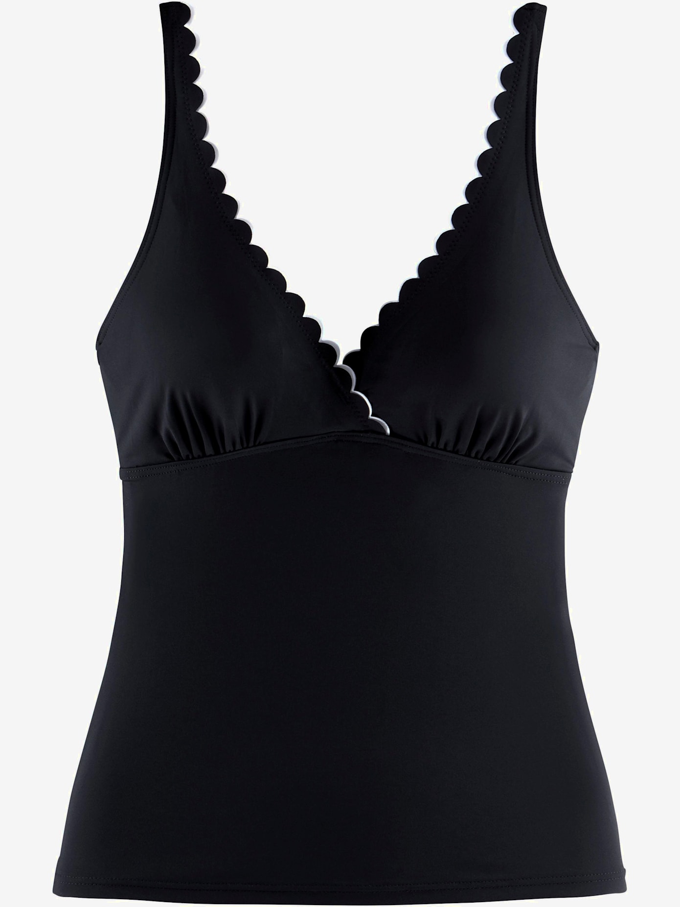 Haut de maillot de bain à armatures double bordure cocotte