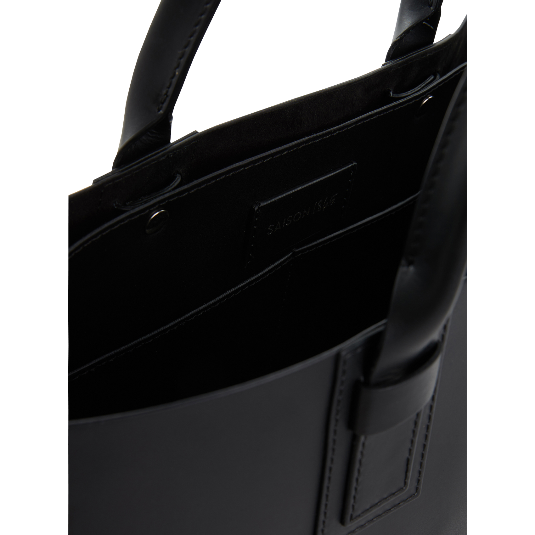 Sac cabas en cuir | Noir