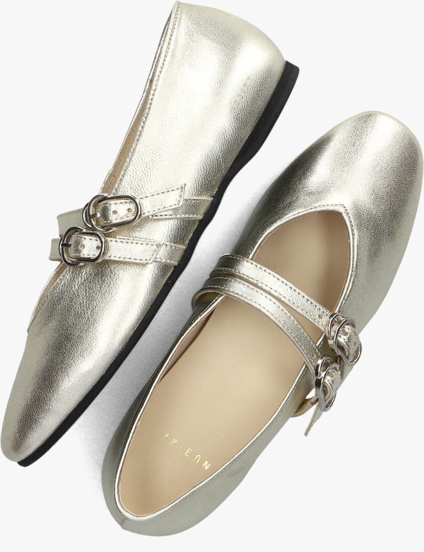 NUBIKK gouden nubikk ballerina's gisele grace