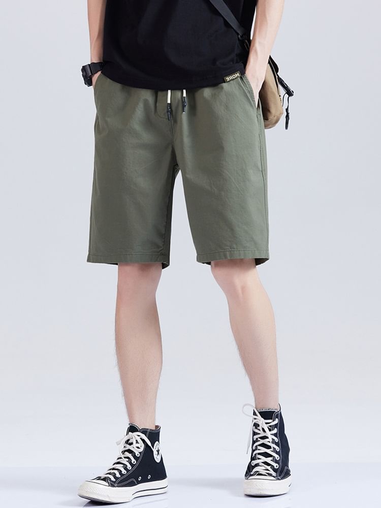 Zentrus - Effen shorts met trekkoord in de taille / Effen sweatshorts met elastische taille
