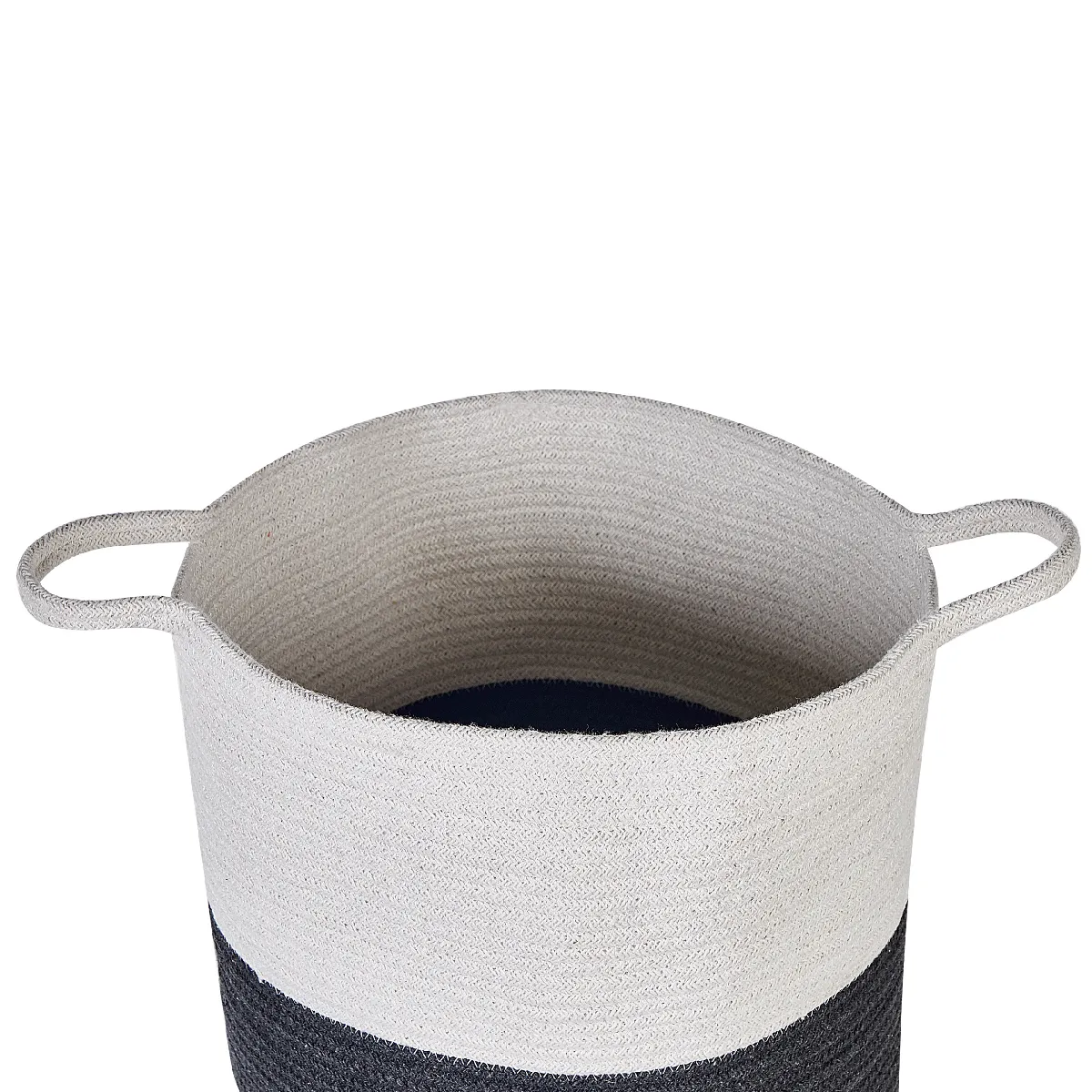 BELIANI Lot de paniers PAZHA - Blanc et Noir