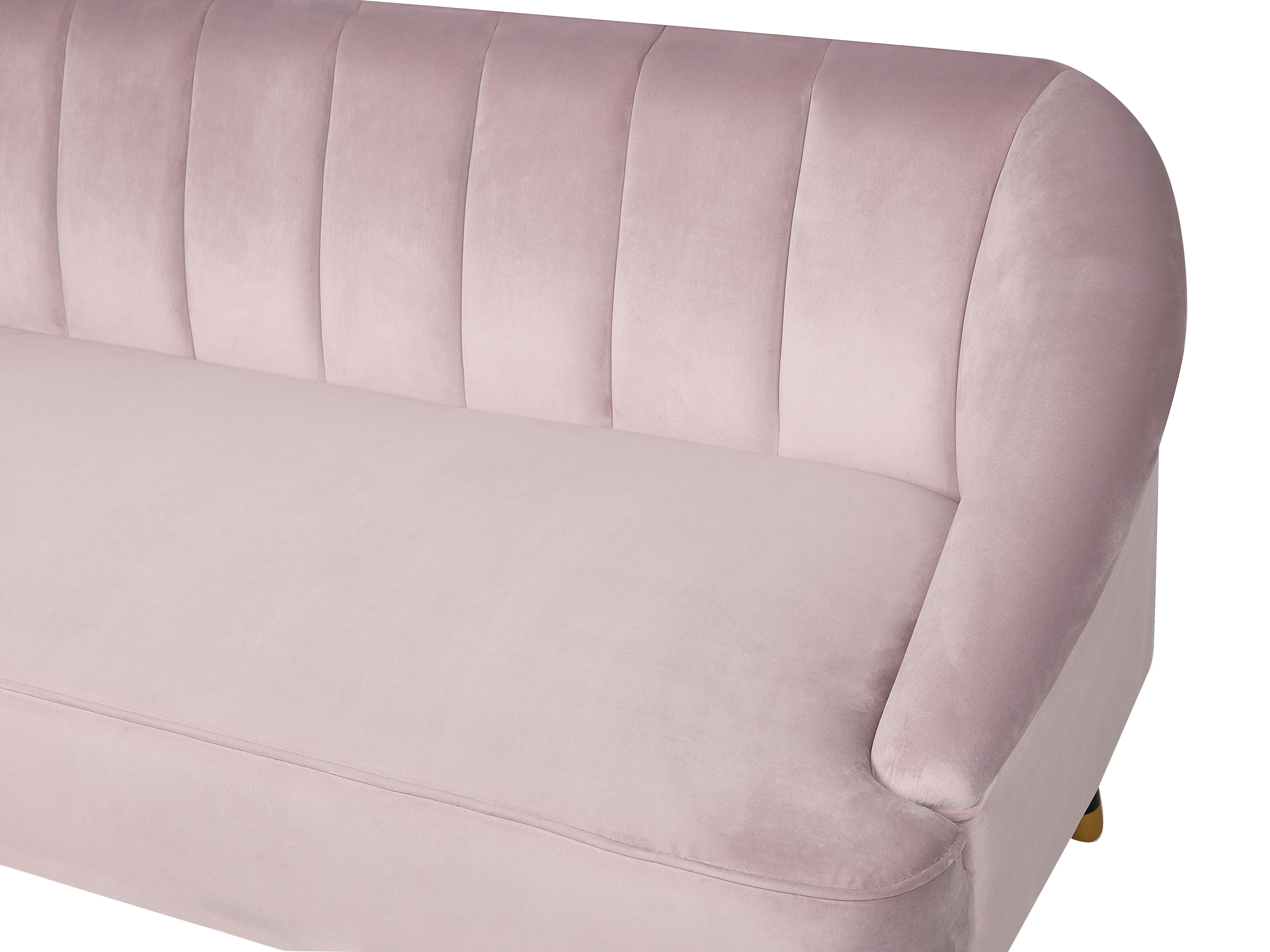 Bank 3-zits ALSVAG Fluweel Roze