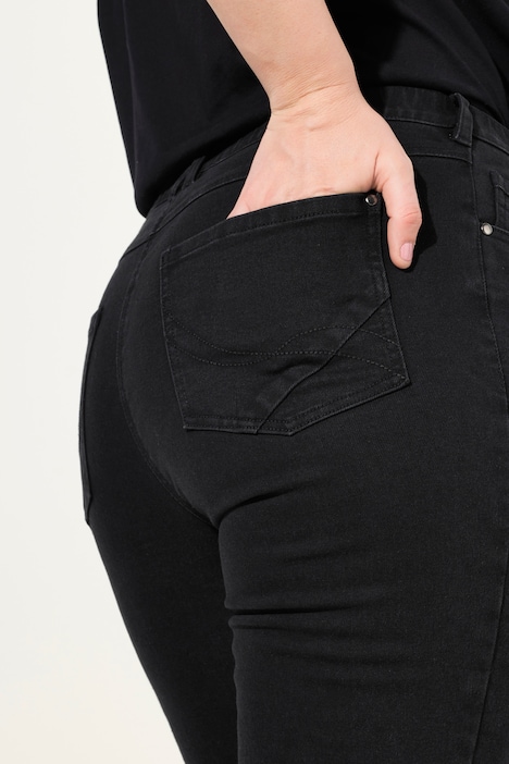 Bootcut-Jeans Marie, gerades Bein, ausgestellter Saum