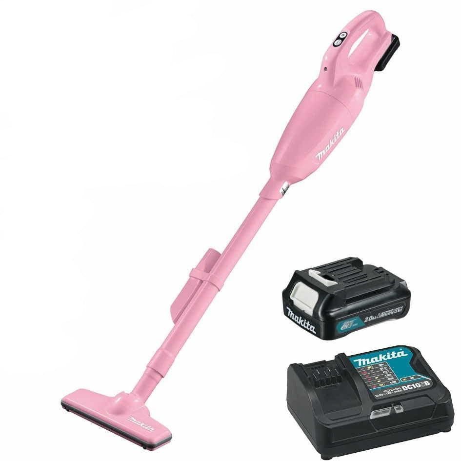 Makita CL108FDSAP Steelstofzuiger roze 12V Max 2.0Ah