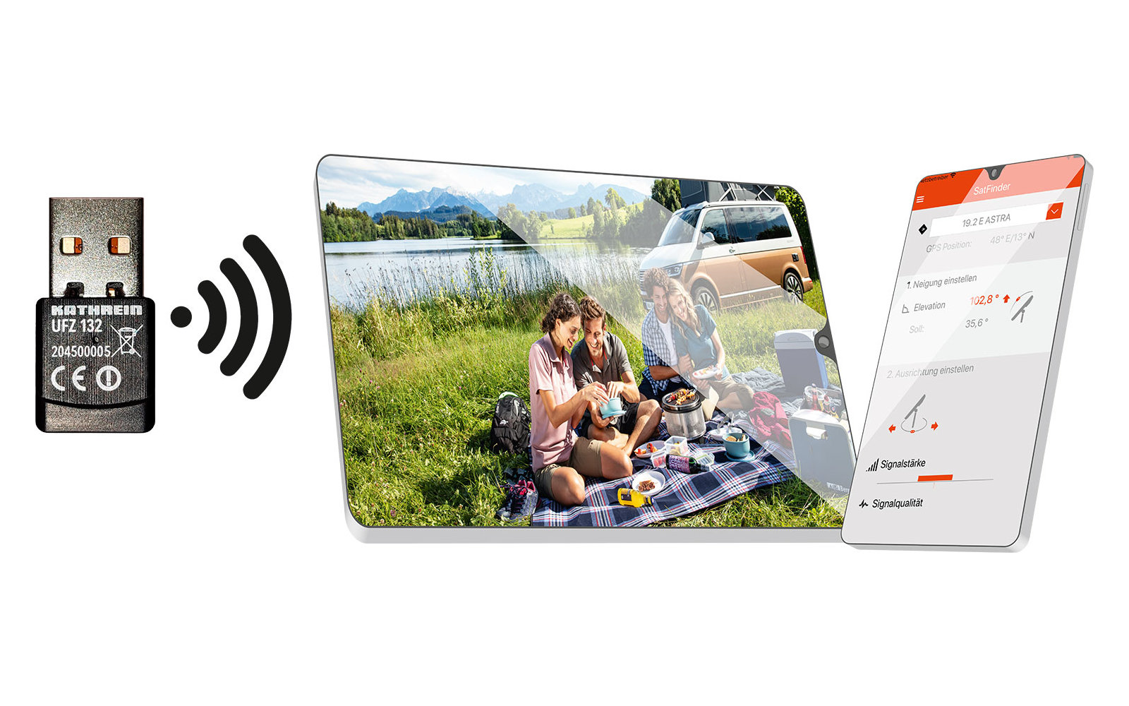 Kathrein UFZ132 WLan-USB-Adapter für Sat-Anlagen CAP und CTS