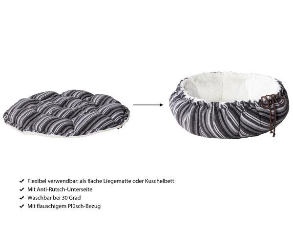 Dehner Lieblinge 2in1 Kuschelbett Alva, rund,