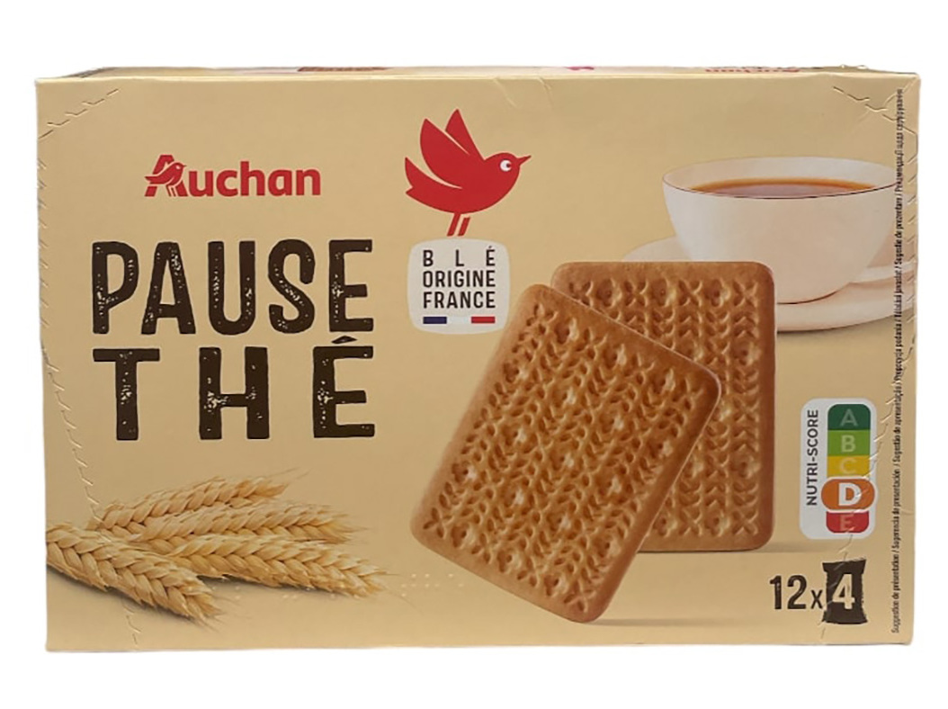 BOLACHA AUCHAN DE DEGUSTAÇÃO ESPECIAL CHÁ 335G