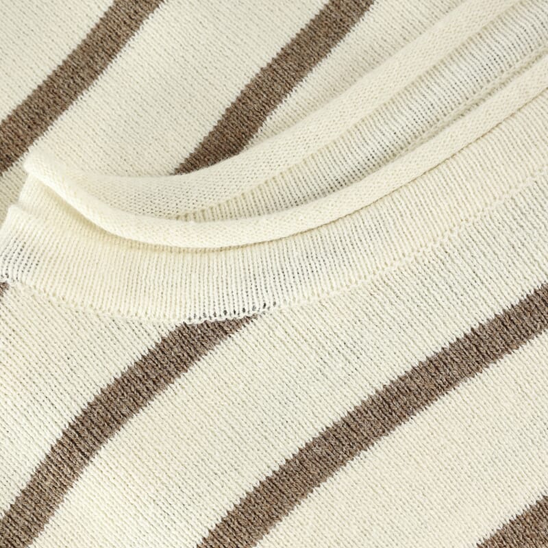 Pullover Knit Stripe savannah melange - Huttelihut - Rumpetroll