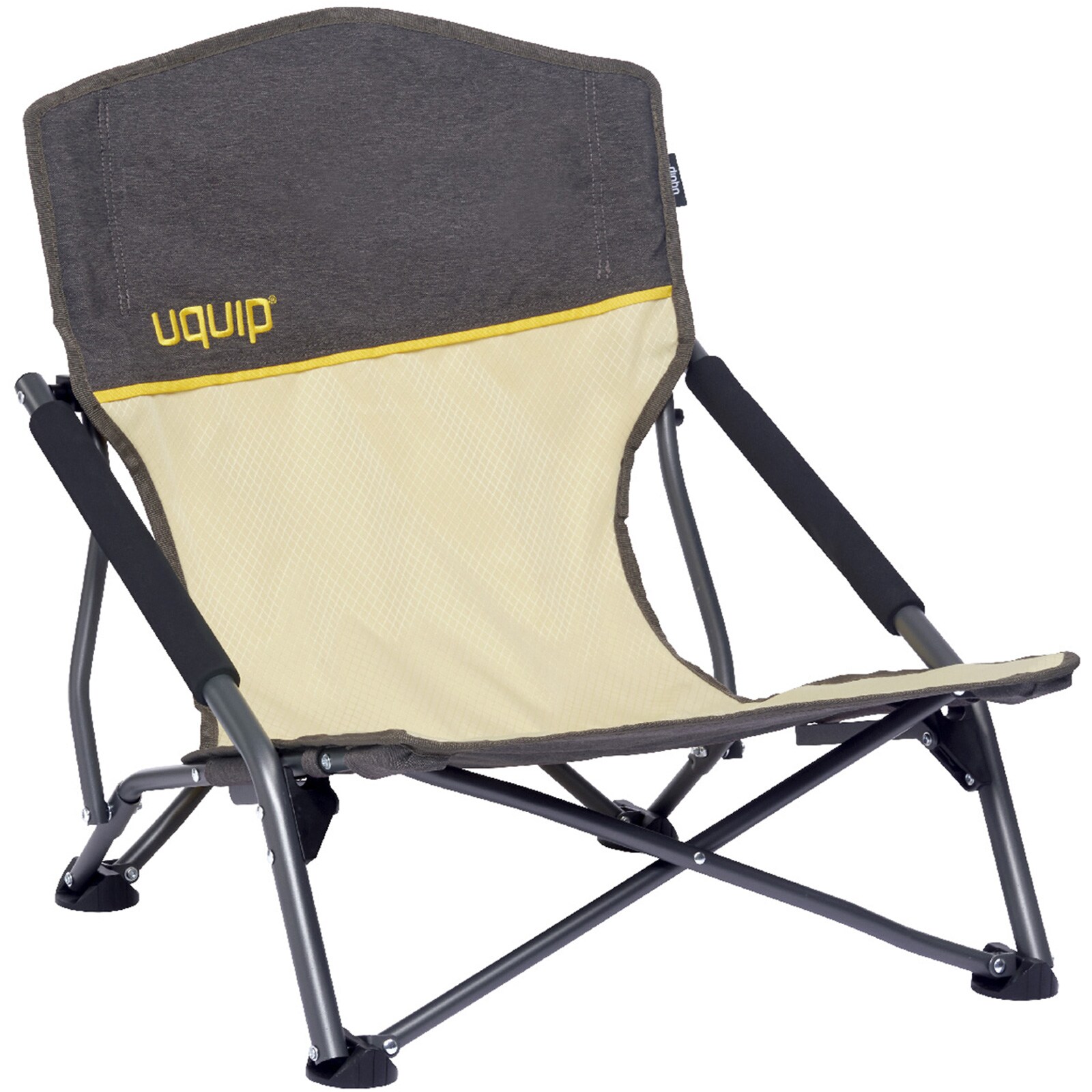 UQUIP Strandstuhl Sandy Campingstuhl Faltstuhl Klappstuhl Faltbar Niedrig 120 kg Farbe: Blue/grey