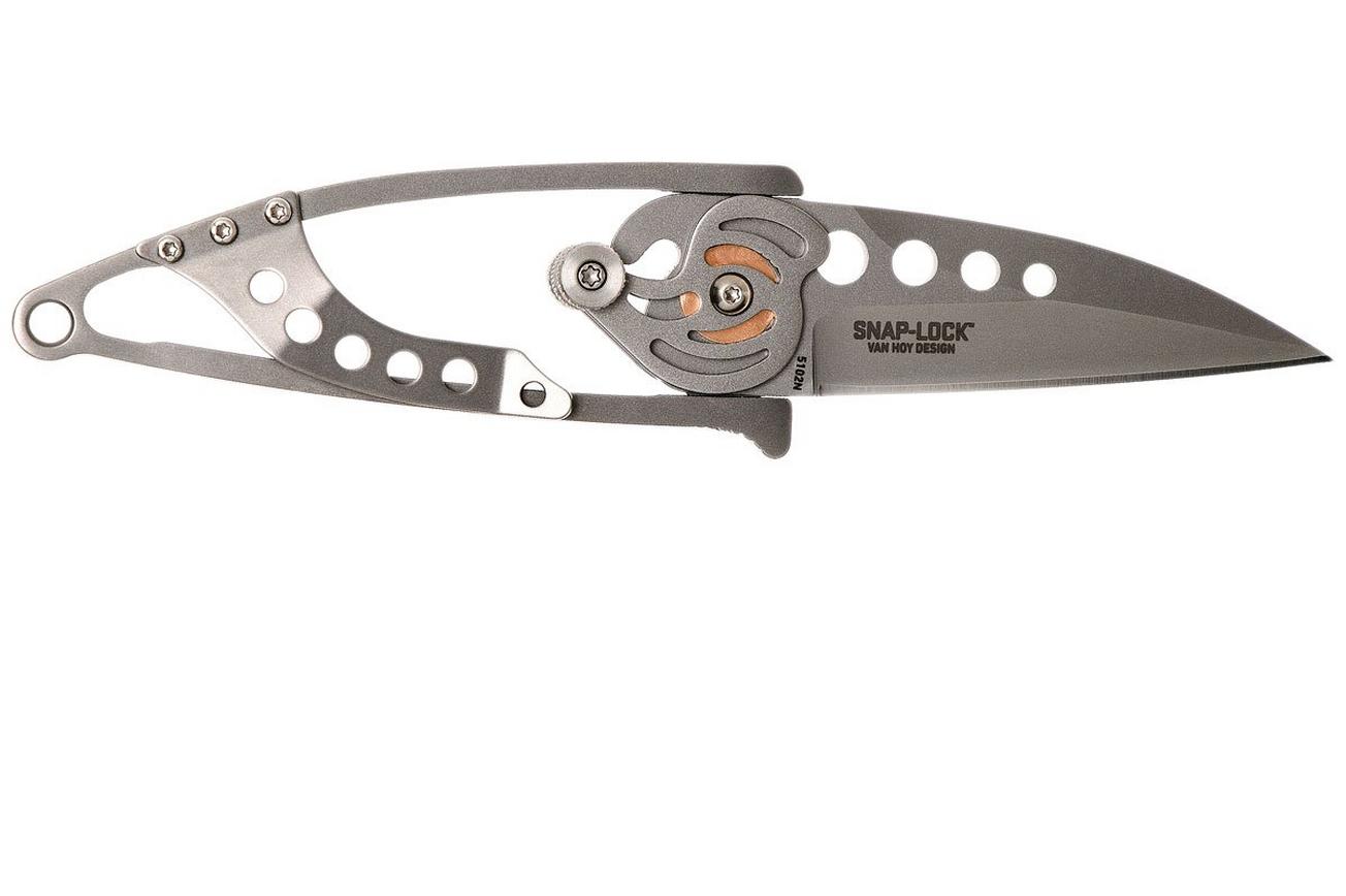 CRKT Snap Lock 5102N zakmes, plain edge, Ed van Hoy design