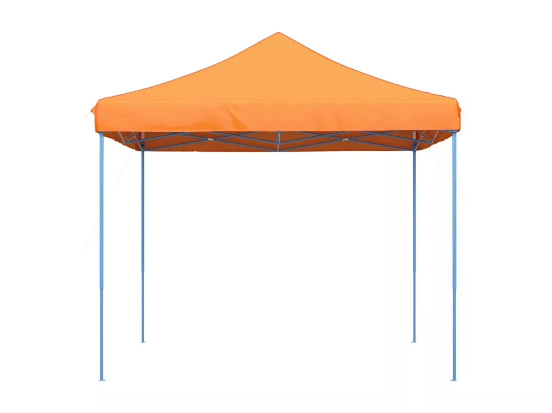 Tente de réception pliable escamotable orange 292x292x315 cm