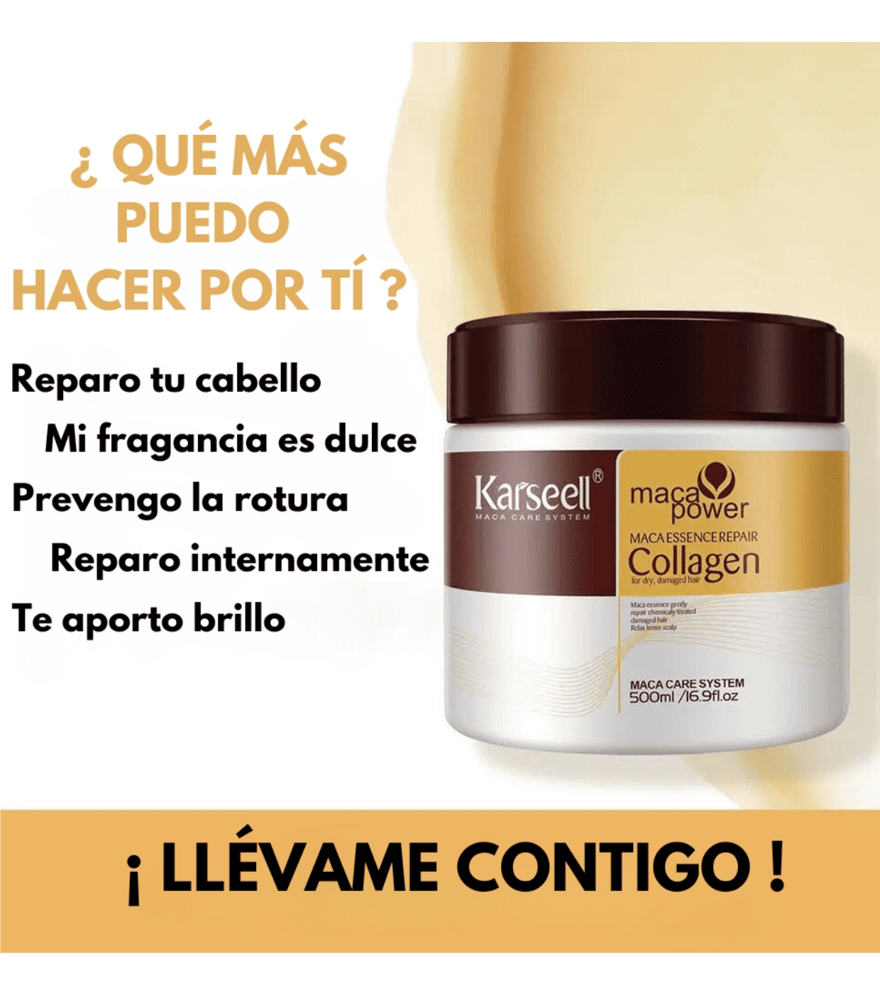 Karseell - *Maca Power* - Máscara capilar reparadora Collagen