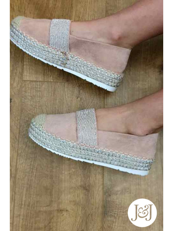 Espadrilles strass 'Jen'