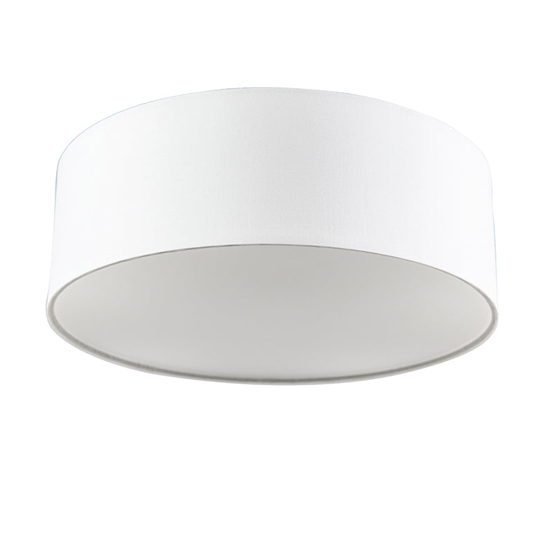 QAZQA Plafondlamp wit 30 cm incl. LED - Drum LED