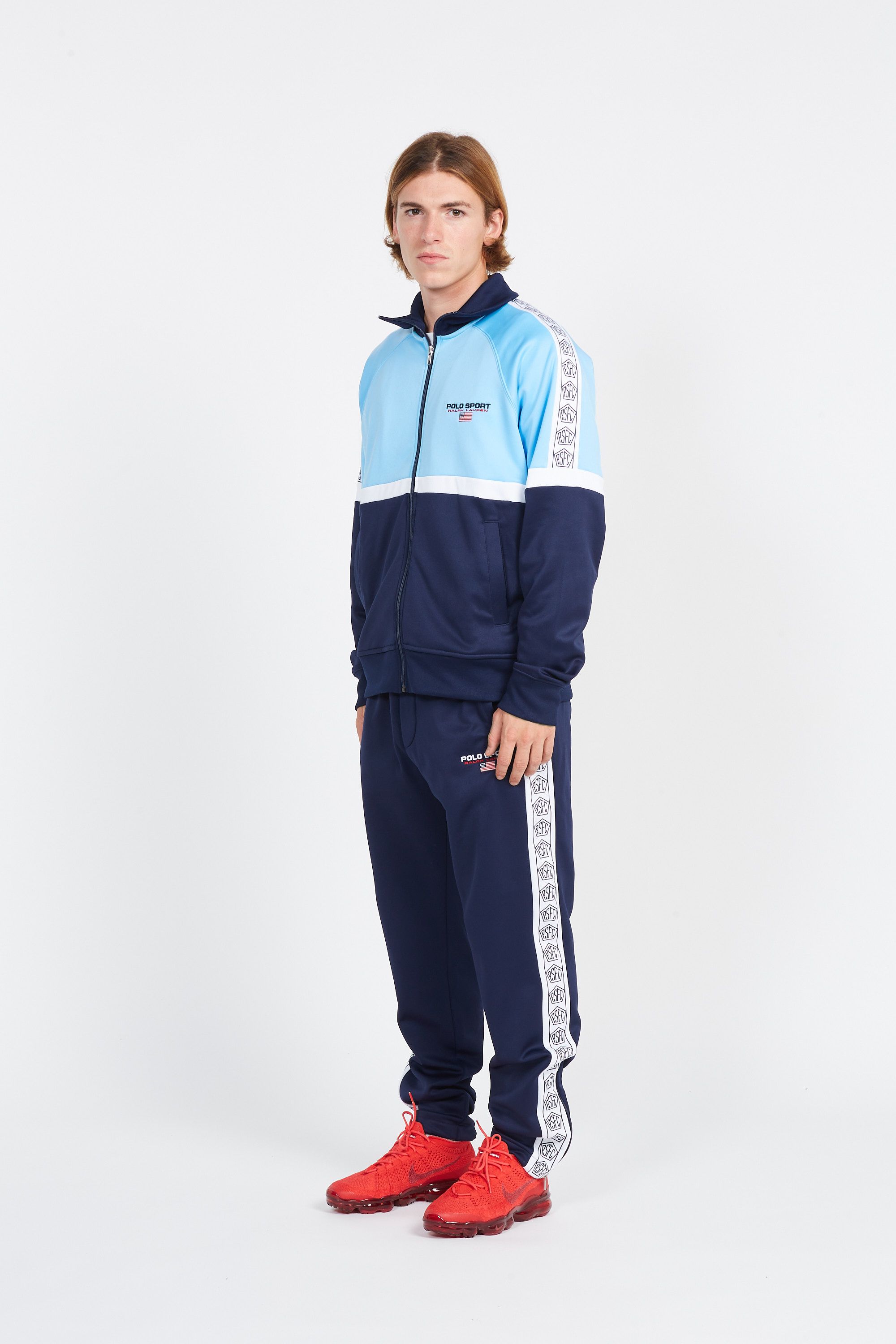 POLO RALPH LAUREN Veste Polo Sport Fleece Track Jacket Bleu