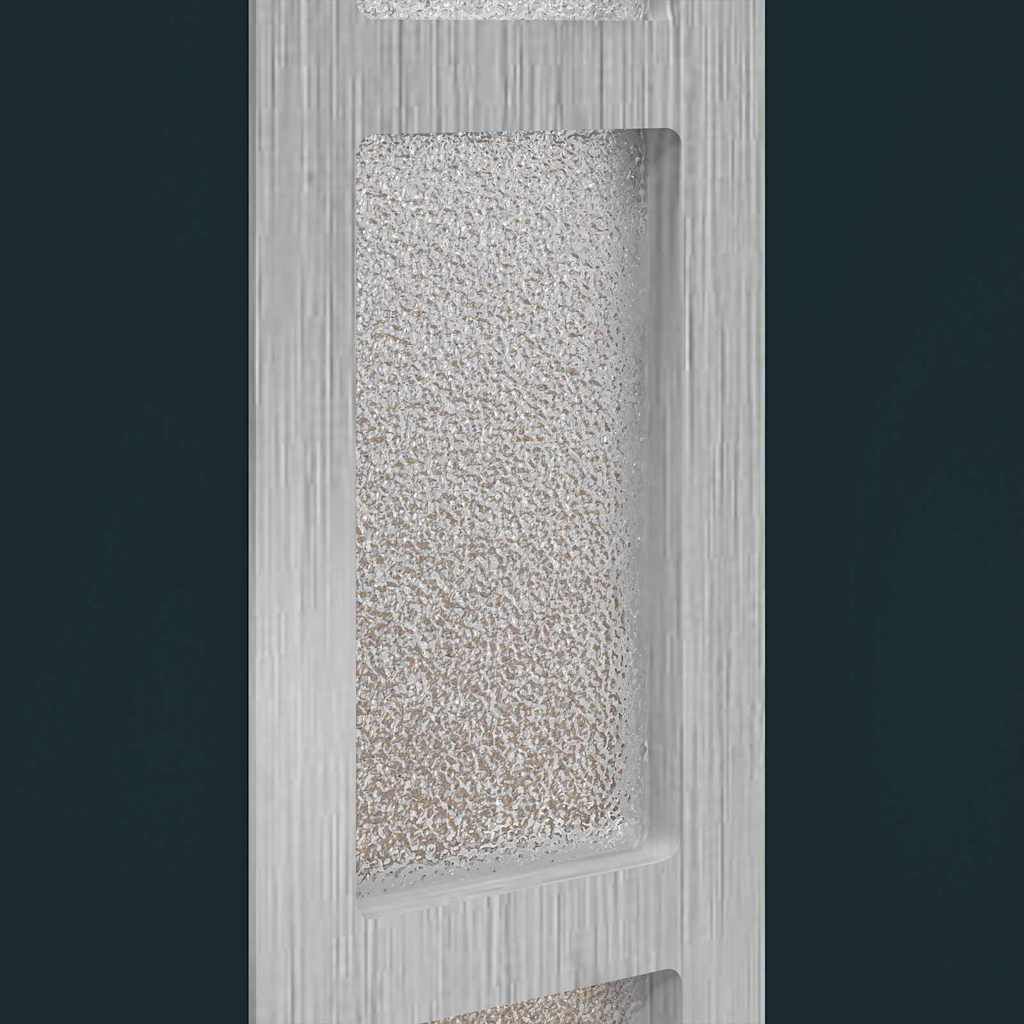 vidaXL Antraciet PVC Voordeur