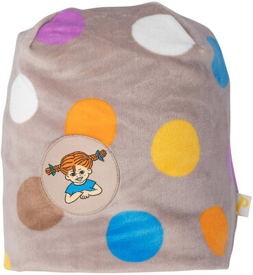 Pippi Langstrømpe Bubbles Velour Lue, Beige