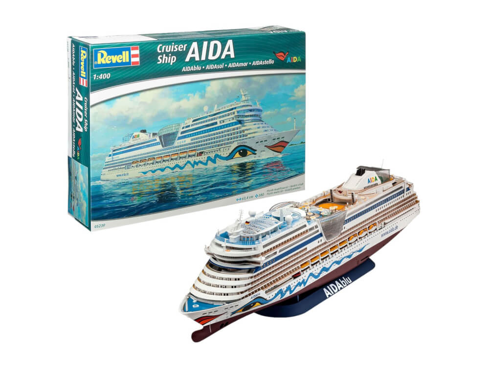 REVELL 05230   Modellbausatz Cruiser Ship AIDAblu, AIDAsol, AIDAmar, AIDAstella 1:400, ab 12 Jahre
