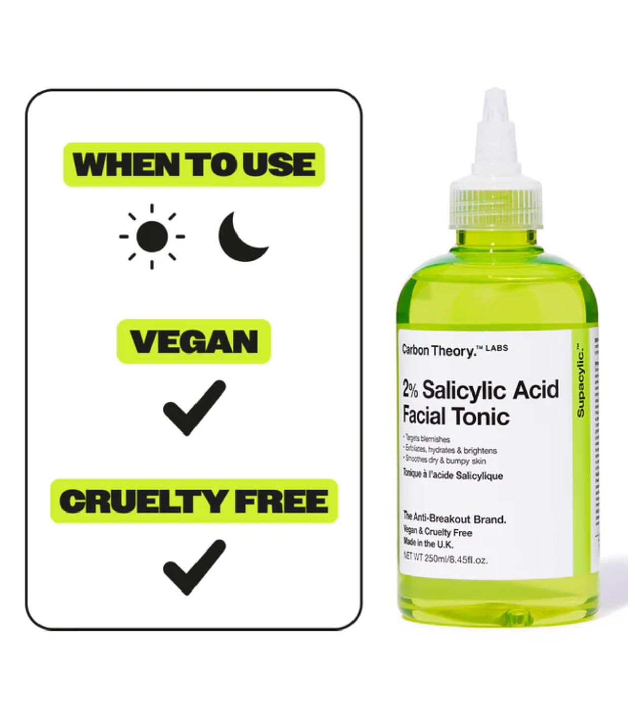 Carbon Theory - *Supacylic* - Tônico facial com ácido salicílico 2%