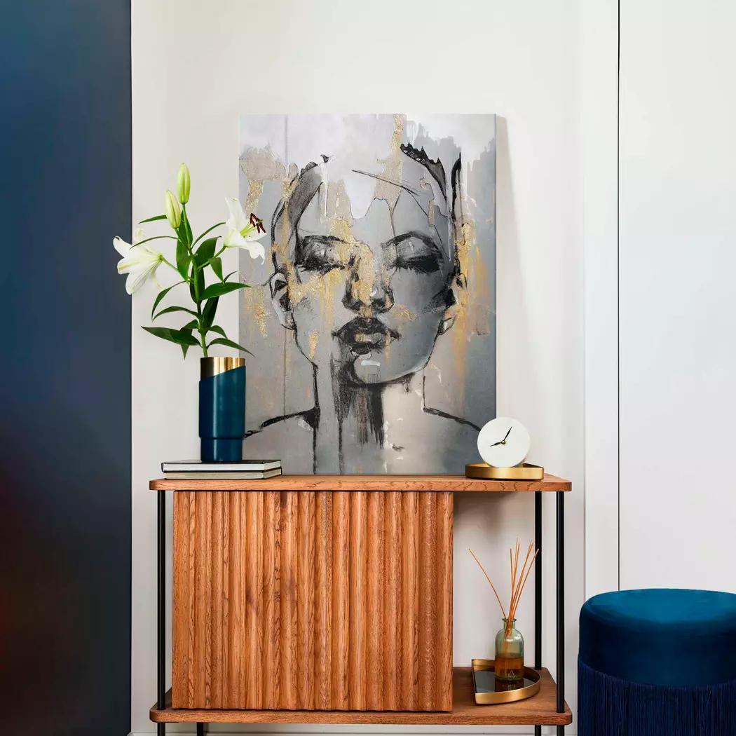 Wandbild 50 x 70 cm Golden Face