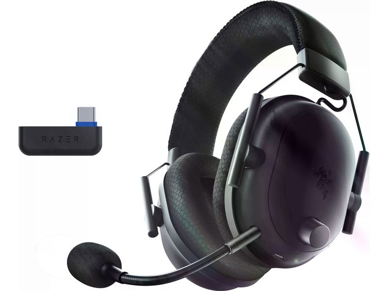Razer Headset BlackShark V2 Pro PlayStation Schwarz Kabelloses Gaming-Headset mit abnehmbarem Mikrofon für die PlayStation