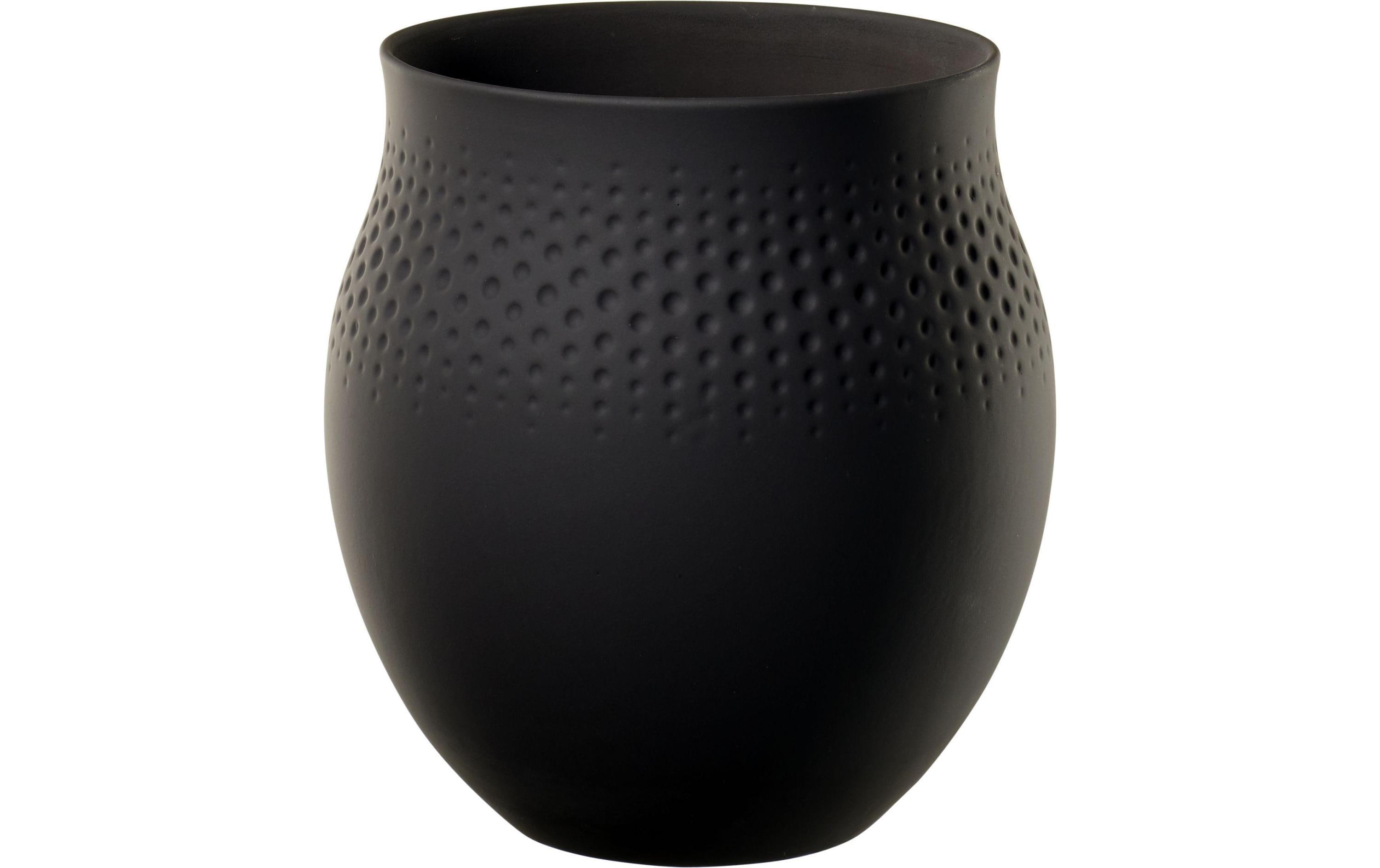 Vase Collier Perle No. 1, SchwarzSchwarze Vase