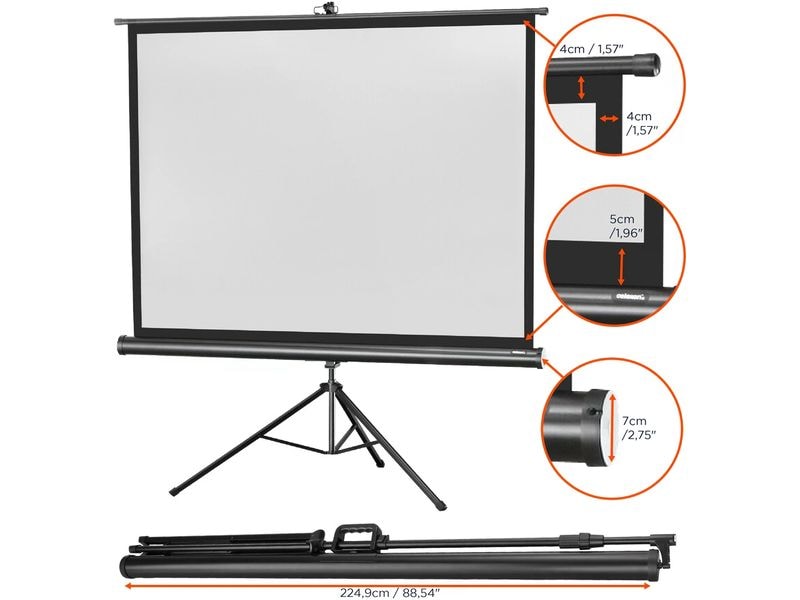Celexon Stativleinwand Eco 211x160cm 4:3 Stativleinwand Economy 211 x 160 cm