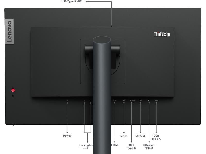 Lenovo Monitor ThinkVision P24h-30 Ergonomischer 23.8